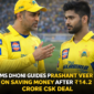 MS Dhoni gives life advice to Prashant Veer after big Chennai Super Kings signing