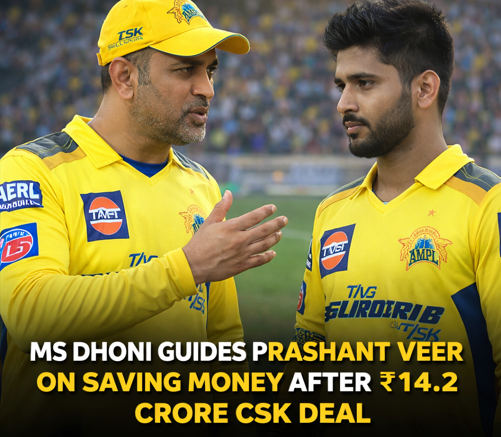 MS Dhoni gives life advice to Prashant Veer after big Chennai Super Kings signing
