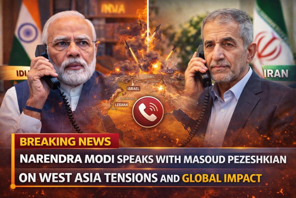 Narendra Modi speaks with Masoud Pezeshkian on West Asia tensions and global impact