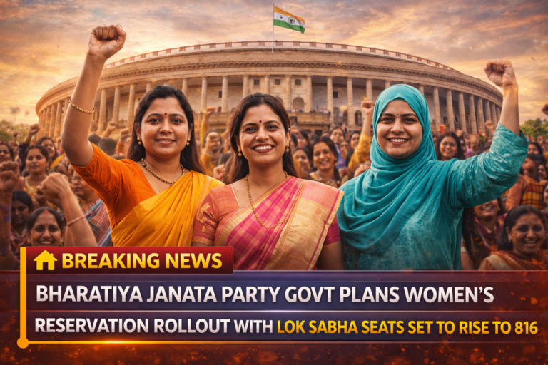 Bharatiya Janata Party govt plans Women’s Reservation rollout with Lok Sabha seats set to rise to 816