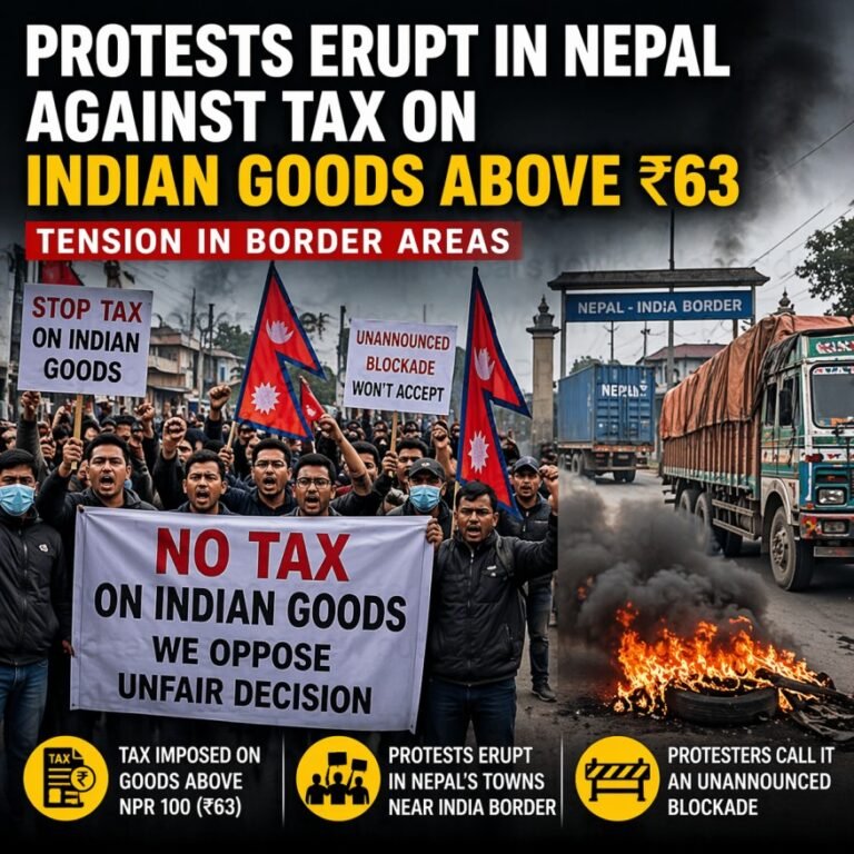 Protests Erupt in Nepal Over Tax on India Goods