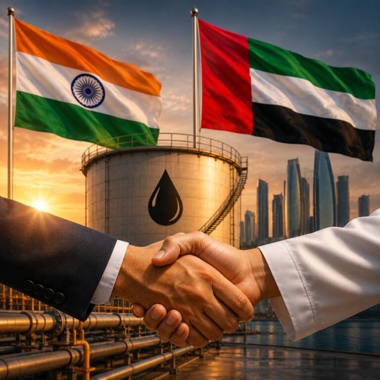India and UAE Strengthen Energy Partnership with Major Strategic Crude Oil Storage Agreement