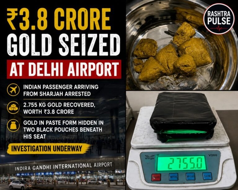 Passenger Arrested at Delhi Airport with Gold Worth ₹3.8 Crore