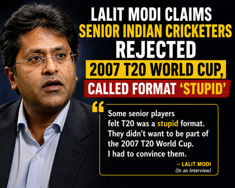 Lalit Modi Claims Senior Indian Cricketers Rejected 2007 T20 World Cup, Called Format ‘Stupid’