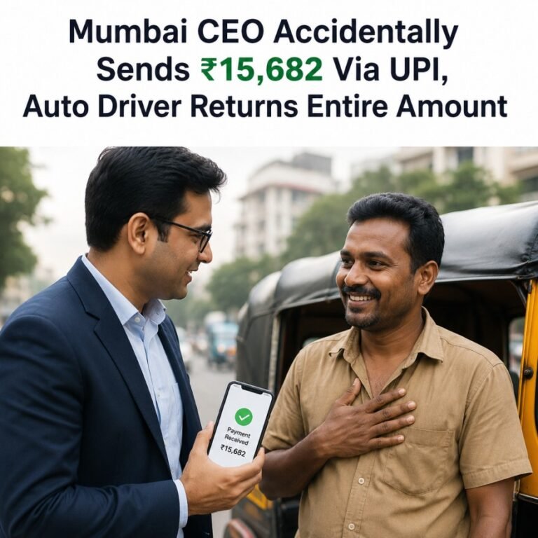 Mumbai CEO Accidentally Sends ₹15,682 Via UPI, Auto Driver Returns Entire Amount