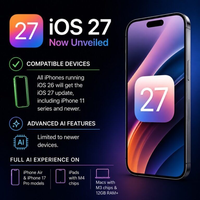 Apple Unveils iOS 27: Which iPhones Will Receive the Update?